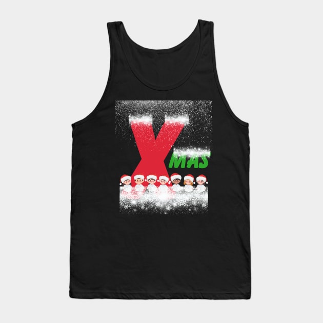 Xmas with chidlren Tank Top by Tee Trendz